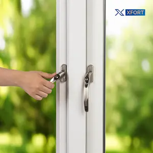 XFORT Inline Window Handle Installation Kit in Satin Chrome