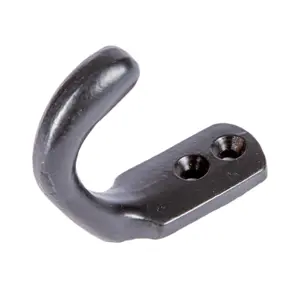 Hammer & Tongs - Single Coat Hook - W20mm x H55mm - Black