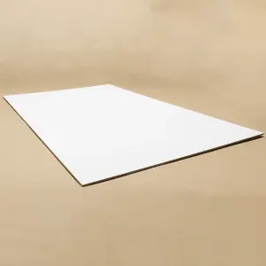 Pack of 5 White Faced MDF Laser Compatible Boards 600mm x 400mm x 3mm