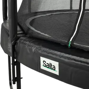 14ft Salta Black Round Premium Edition Trampoline with Enclosure