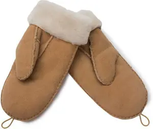 House Of Bruar Ladies Sheepskin Turn Back Mitt