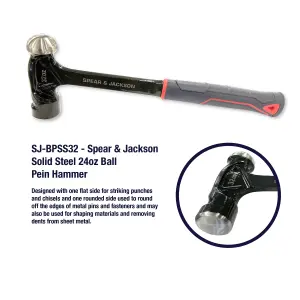 Spear & Jackson SJ-BPSS32 32oz Ball Pein Hammer