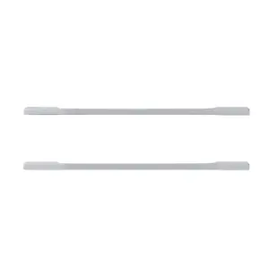 GoodHome Hikide Chrome effect Silver Kitchen cabinets Bar Handle (L)35.2cm (D)30mm, Pack of 2