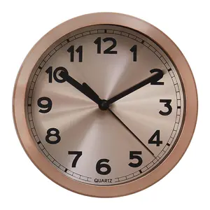 Interiors by Premier Elko Wall Clock with Copper And Black Finish