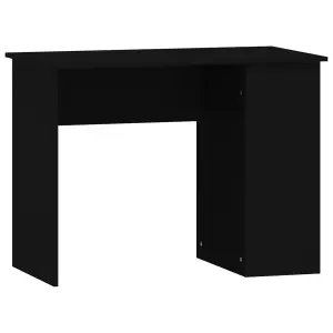 Berkfield Desk Black 100x55x75 Engineered Wood