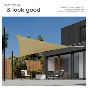 Shade Sail - triangular with UV protection 50+, water-repellent - 500 x 500 x 500 cm