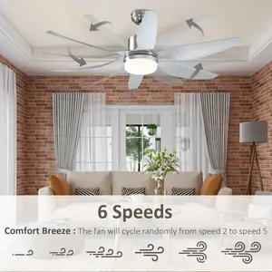 Reversible Ceiling Fan With Light