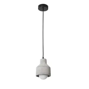 Luminosa King Dome Ceiling Pendant Grey Black 1x E27