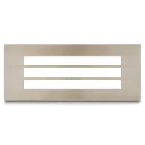 GoodHome Stainless steel Mains-powered Neutral white LED Rectangular Deck light