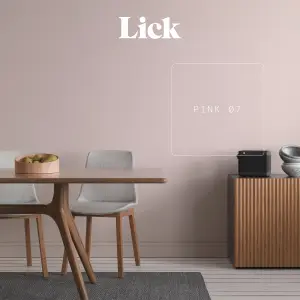 Lick Pink 07 Matt Emulsion paint, 2.5L