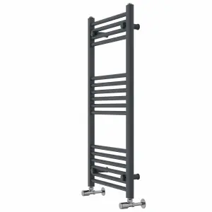 Rinse Modern Bathroom Heated Towel Rail Ladder Radiator 1000x500mm Straight for Bathroom Kitchen Anthracite