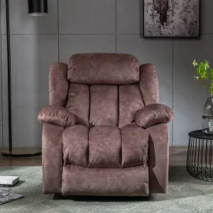 Fabric Massage Recliner Chair with Heat & Vibration for Elderly