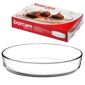 2.36L Oval Glass Single Borcam Oval Tray