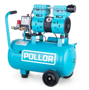 POLLOR 24L Air Compressor 5.2 CFM Low Noise Oilless Silent 750W Portable Oil Free