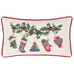 Evans Lichfield Winter Warmers Printed Polyester Filled Cushion