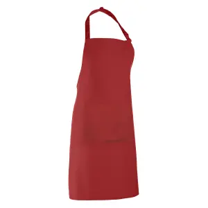 Premier Ladies/Womens Colours Bip Apron With Pocket / Workwear (Pack of 2)