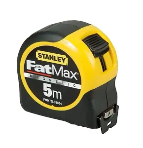 Stanley STA033864 FatMax Magnetic Tip 5m 16ft Tape Measure 0-33-864 Metric Only