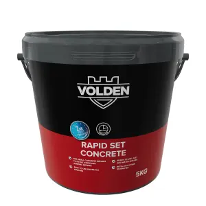 Volden Rapid set Concrete, 5kg Tub - Requires mixing before use