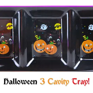 Halloween Tray Halloween Decal - Accessories, Novelty Tray, Party - Purple