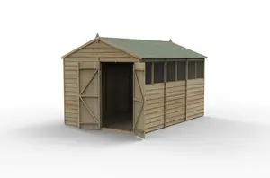 4LIFE Apex Shed 8x12 - Double Door - 6 Window