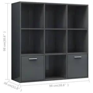 Arundhati Bookcase Artisan Oak / 98cm H x 98cm W x 30cm D