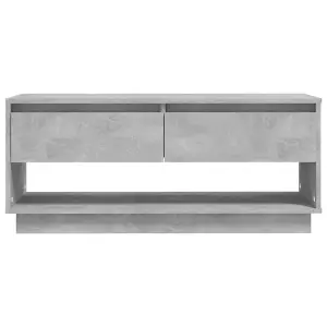 Berkfield TV Cabinet Concrete Grey 102x41x44 cm Engineered Wood