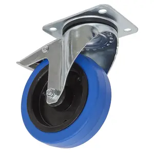 Sealey Castor Wheel 125mm Plate Swivel With Total Lock 250kg Load SCW3125SPL