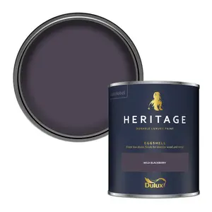 Dulux Trade Heritage Wild Blackberry Eggshell Wall paint, 750ml