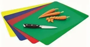 Set Of 4 Flexible Kitchen Chopping Board Hygiene Catering Food Cutting