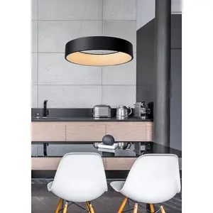 Lucide Talowe Led Modern Pendant Light 60cm - LED Dim. - 1x39W 3000K - Black