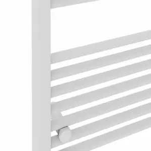 Rinse Straight Bathroom Heated Towel Rail Ladder Radiator White 800x600mm