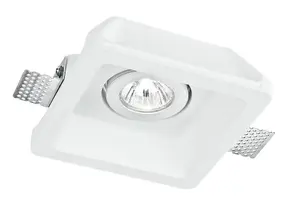 Luminosa MORGANA Recessed Adjustable Downlight White 15.5x15.5x6cm