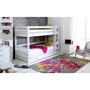 Solorzano European Single (90 x 200cm) Standard Bunk Bed