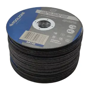 Stainless Steel Cutting Discs 115mm x 1mm Fast Cutting Metal Slitting Discs (50 Pack)