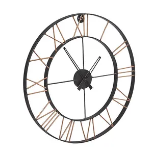 Lincoln Modern Metal Clock Large