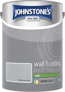 Johnstone's Wall & Ceilings Manhattan Grey Silk Paint - 5L