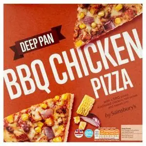 Sainsbury's Deep Pan BBQ Chicken Pizza 416G