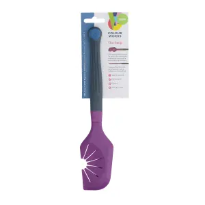 Colourworks Brights Purple "The Swip" Whisk and Bowl Scraper