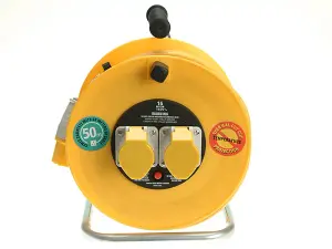 Masterplug LVCT5016/2-MP Cable Reel 110V 16A Thermal Cut-Out 50m MSTLVCT50162