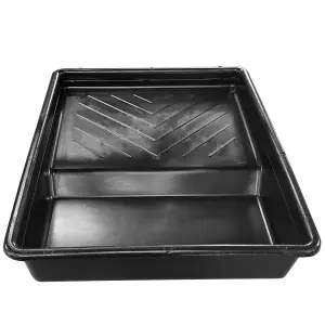 Plastic Paint Tray 9" Painting Tray Durable Decorating Roller Tray Ideal For Trade & DIY Rollers Up To 9" Wide - Pack of 3