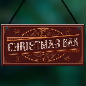 Christmas Decoration For Bar Home Bar Pub Sign Home Decor Family Christmas Gift