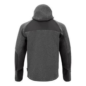 Site Suter Grey & black Men's Hooded sweatshirt Large