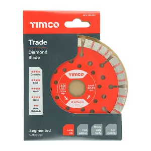 TIMCO Trade Diamond Blade Segmented - 125 x 22.2