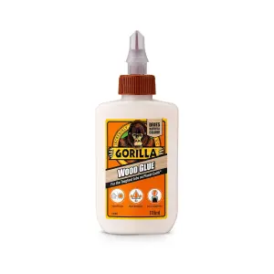 Gorilla - Wood Glue 118ml, DRIES NATURAL COLOUR