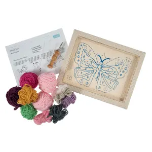 P/NEEDLE BUTTERFLY - Punch Needle Kit: Butterfly - Trimits