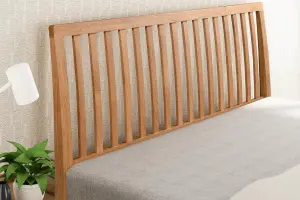 Rowley Double 4ft 6 Smoked Oak Solid Oak Bed Frame