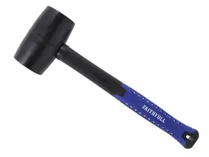 Faithfull Black Fibreglass Rubber Mallet Hammer 24oz FAIRMBF24