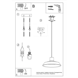 Afra Concrete Grey 1 Light Classic Pendant Ceiling Light