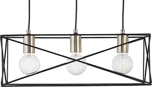 Lighting123 Geosphere 3 Light Ceiling Light for Living Room/Dining Room/Kitchen/Bed Room/Office/Study