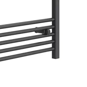 VURTU5 Designer Vertical Ladder Style Radiator, 1200(H) x 600(W), Anthracite, 613668